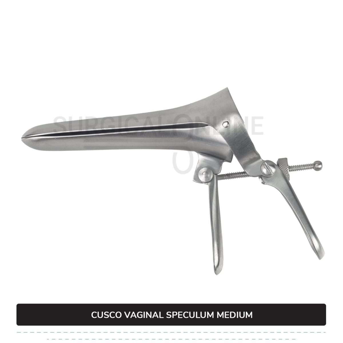 Cusco Vaginal Speculum Medium, With Side Screw, 1 3/8" (3.5 cm) X 4" (10.2 cm)