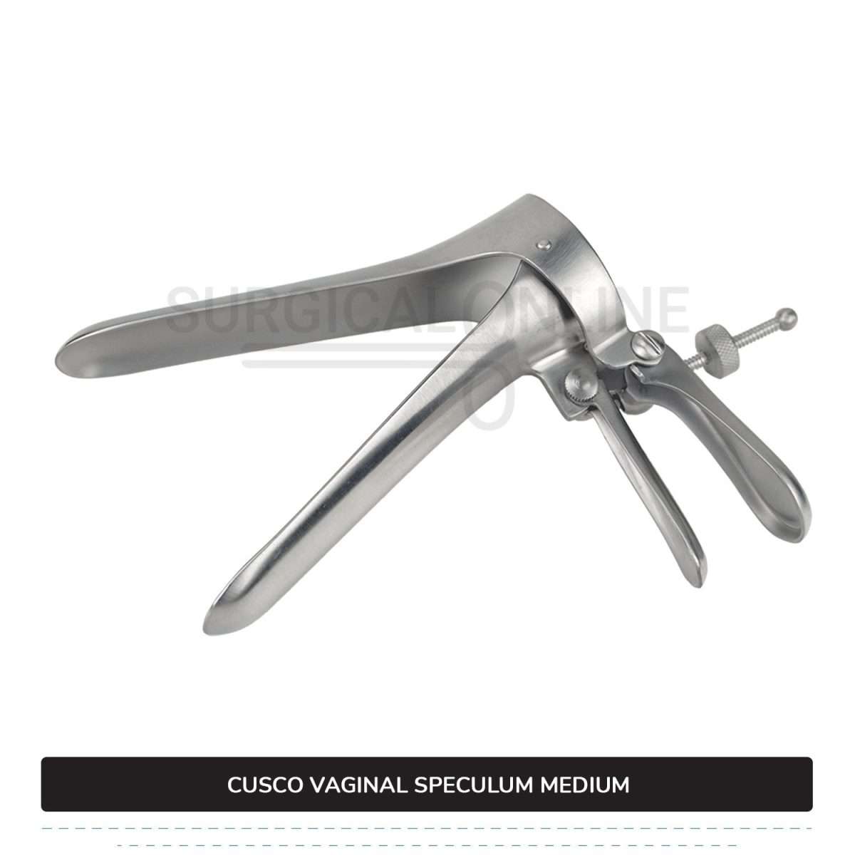 Cusco Vaginal Speculum Medium, With Side Screw, 1 3/8" (3.5 cm) X 4" (10.2 cm)