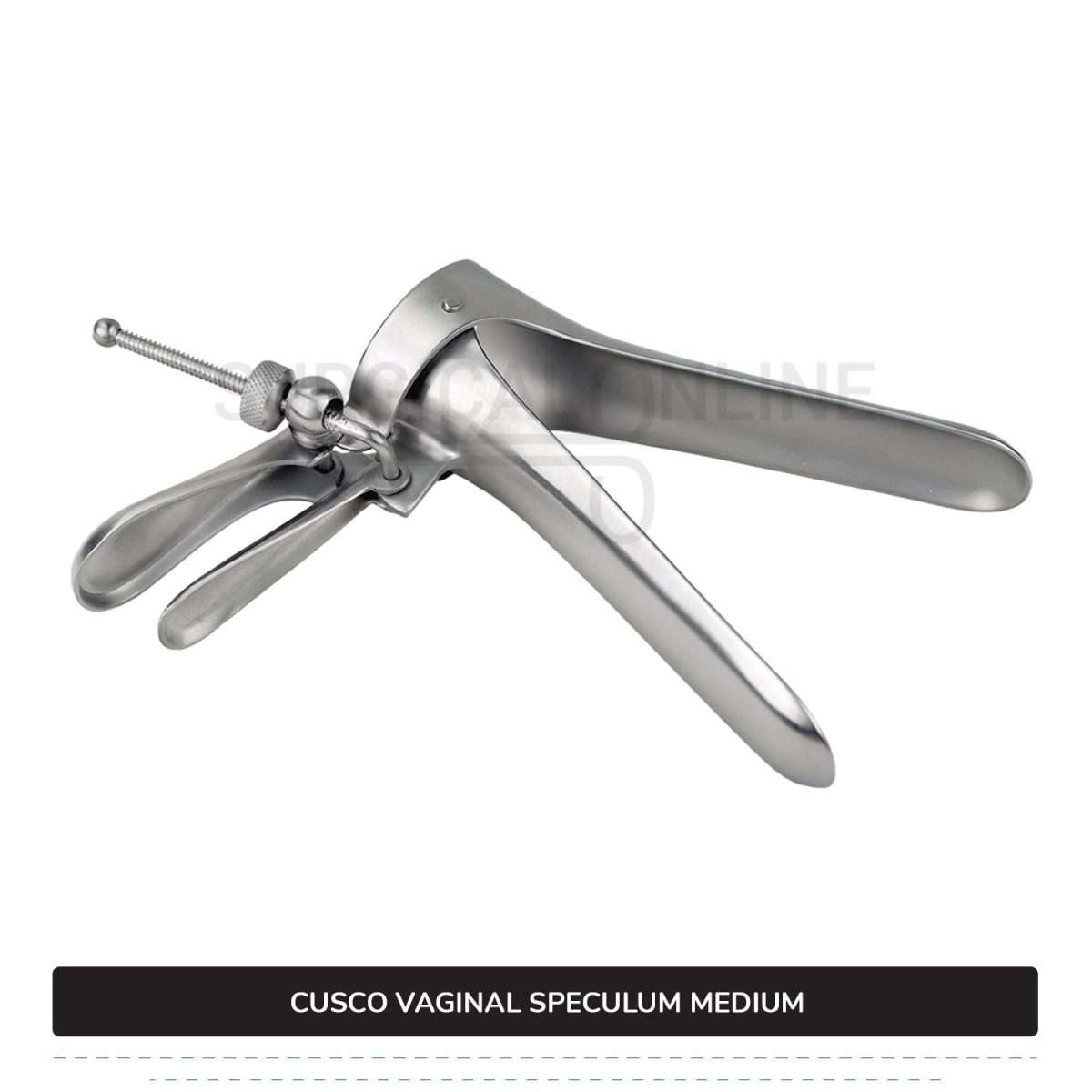 Cusco Vaginal Speculum Medium, With Side Screw, 1 3/8" (3.5 cm) X 4" (10.2 cm)