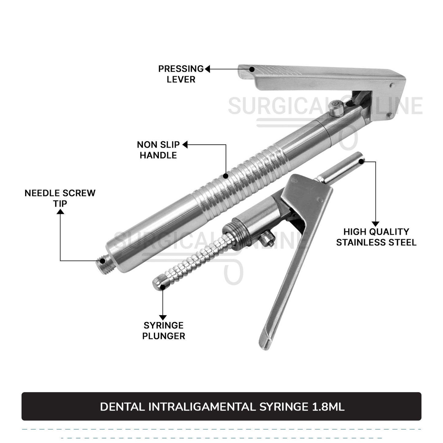 Dental Intraligamental Syringe 1.8ml