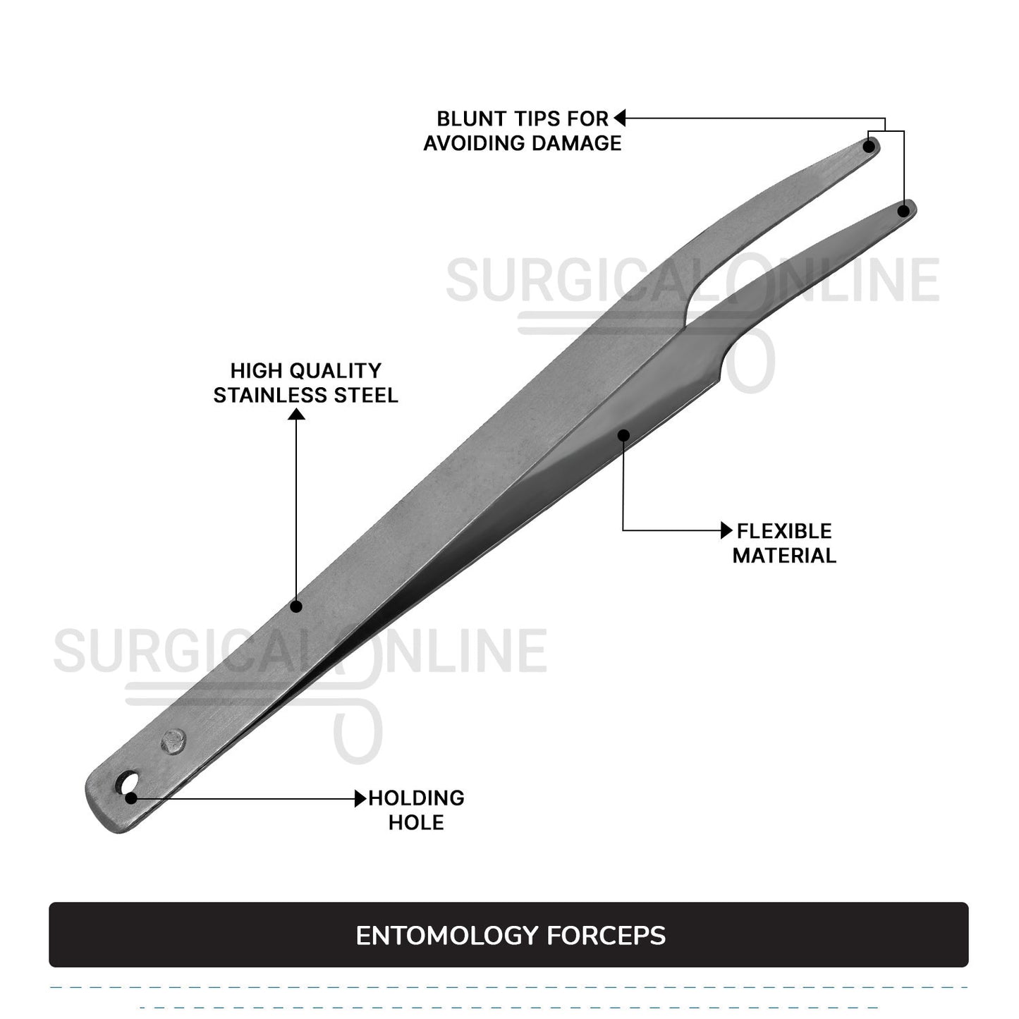 Entomology Forceps 4.5"