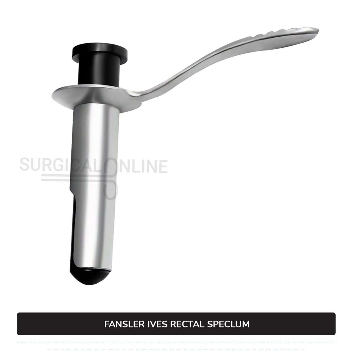 Fansler-Ives Rectal Speculum 2 3/4 x 1 1/8" Hollow Tube With Obturator, 3 1/4" Handle