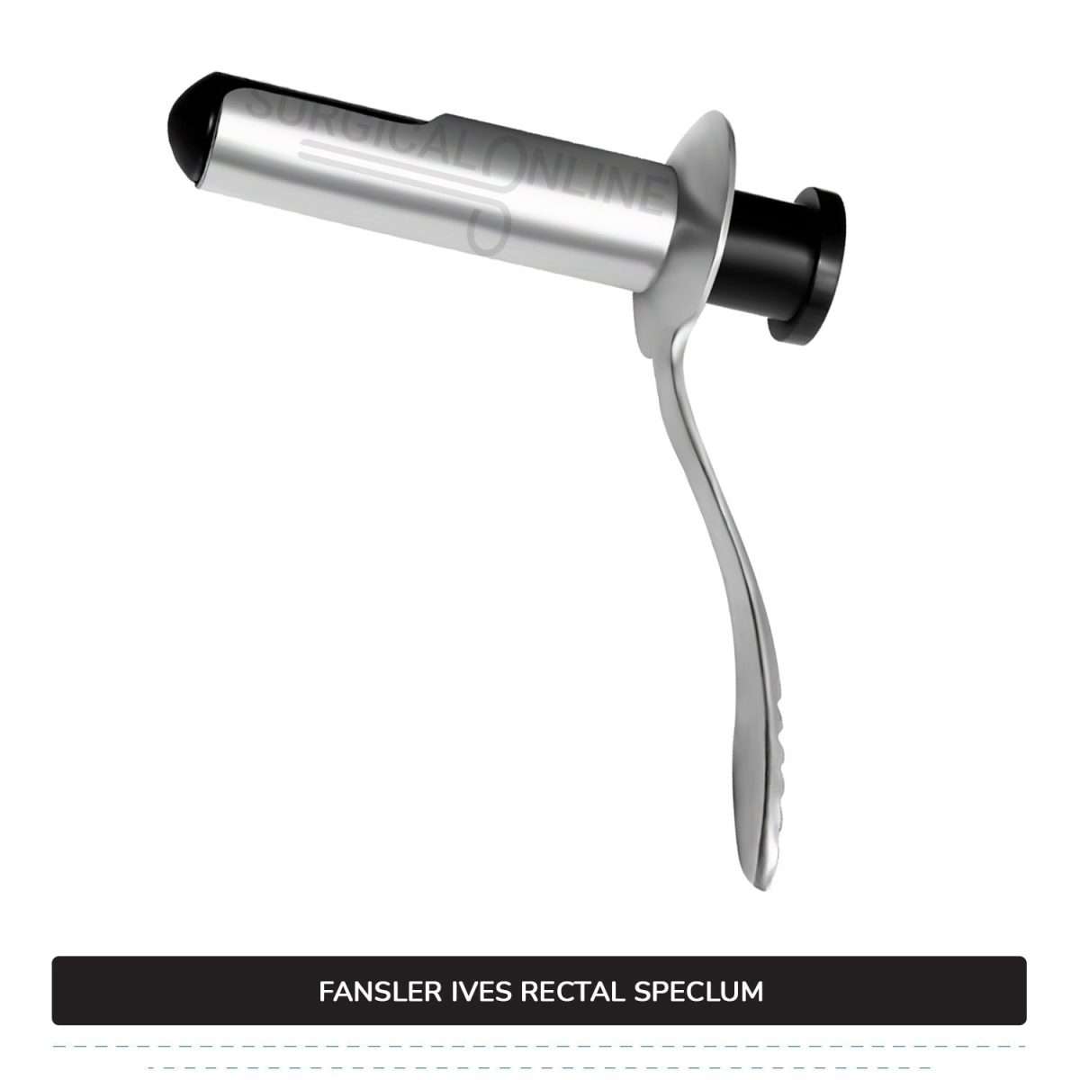 Fansler-Ives Rectal Speculum 2 3/4 x 1 1/8" Hollow Tube With Obturator, 3 1/4" Handle