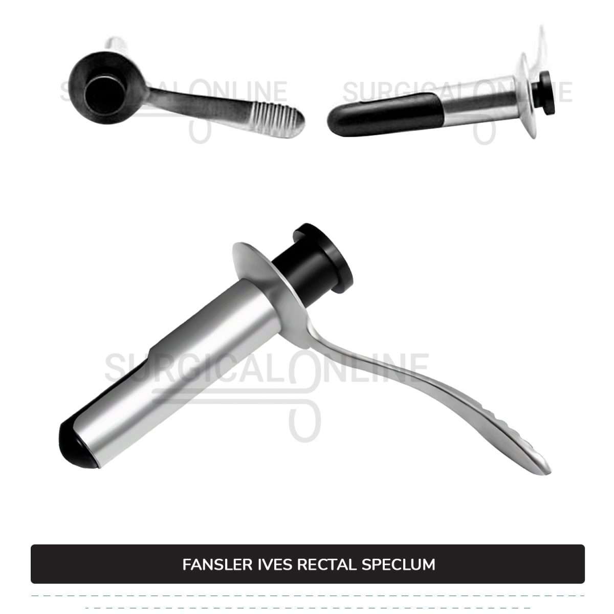 Fansler-Ives Rectal Speculum 2 3/4 x 1 1/8" Hollow Tube With Obturator, 3 1/4" Handle