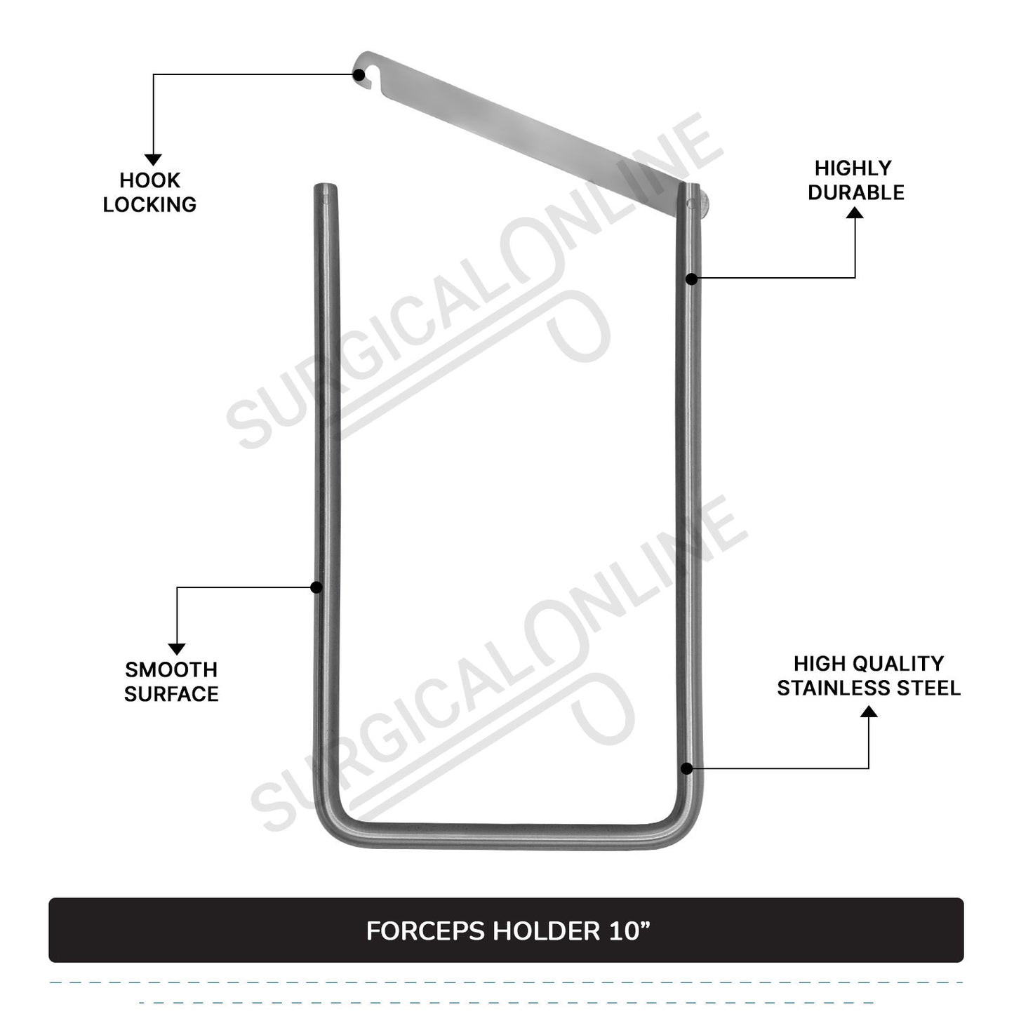 Forceps Holder 10"