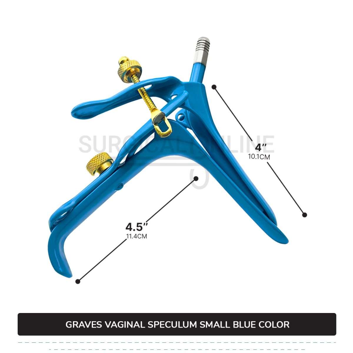 Grave Vaginal Speculum Small LLETZ LEEP Blue Teflon Cover