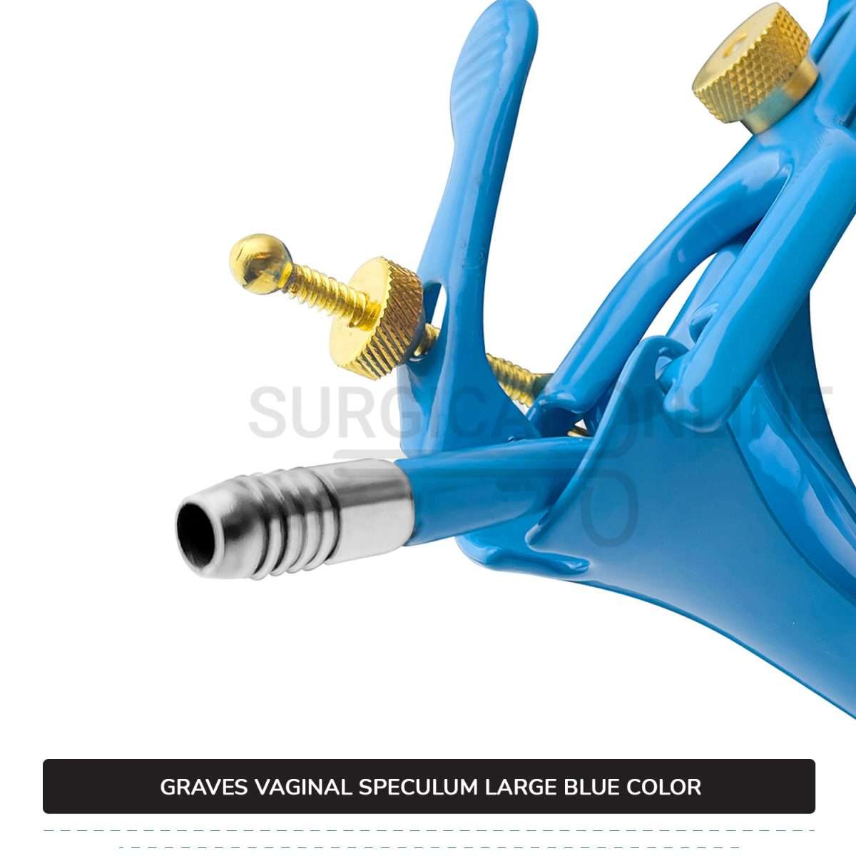 Set of 3 Pcs Grave Vaginal Speculum LLETZ LEEP Blue Teflon Cover