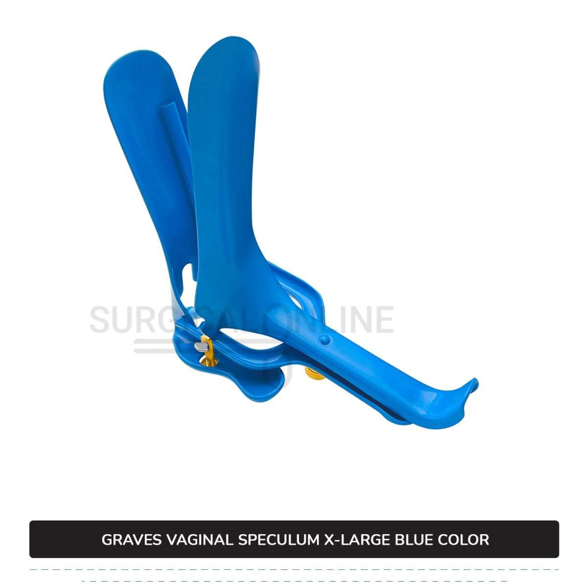 Grave Vaginal Speculum X-Large LLETZ LEEP Blue Teflon Cover