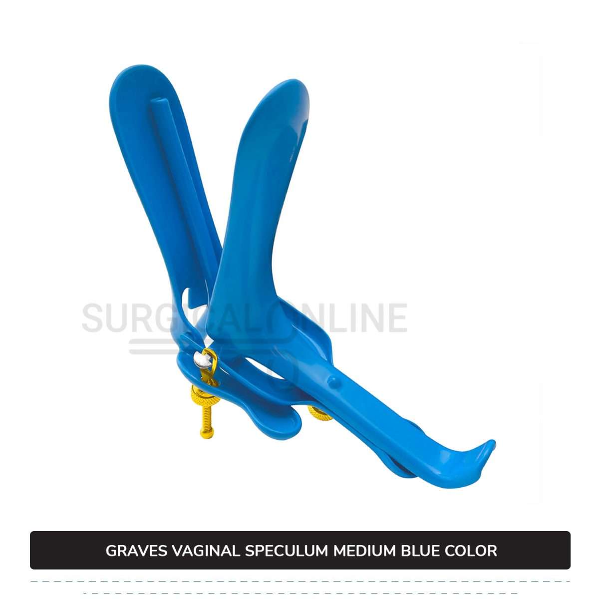 Grave Vaginal Speculum Medium LLETZ LEEP Blue Teflon Cover