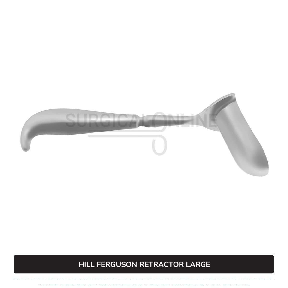 Hill Ferguson Rectal Retractor Large 8 3/4″ (22.2cm) Long, 1 1/5″ (3 cm) X 3″ (7.6 cm) Blades Surgical Veterinary