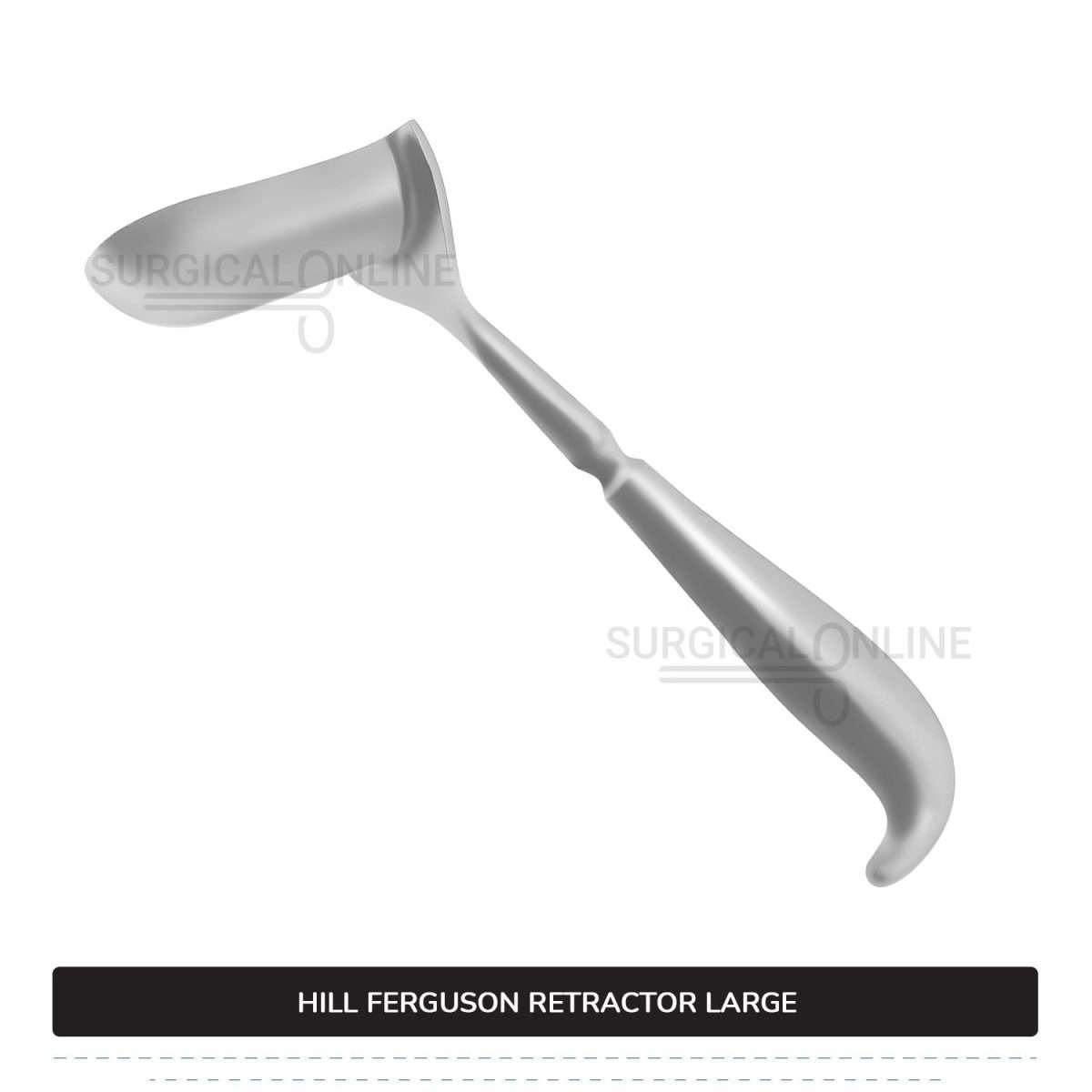 Hill Ferguson Rectal Retractor Large 8 3/4″ (22.2cm) Long, 1 1/5″ (3 cm) X 3″ (7.6 cm) Blades Surgical Veterinary