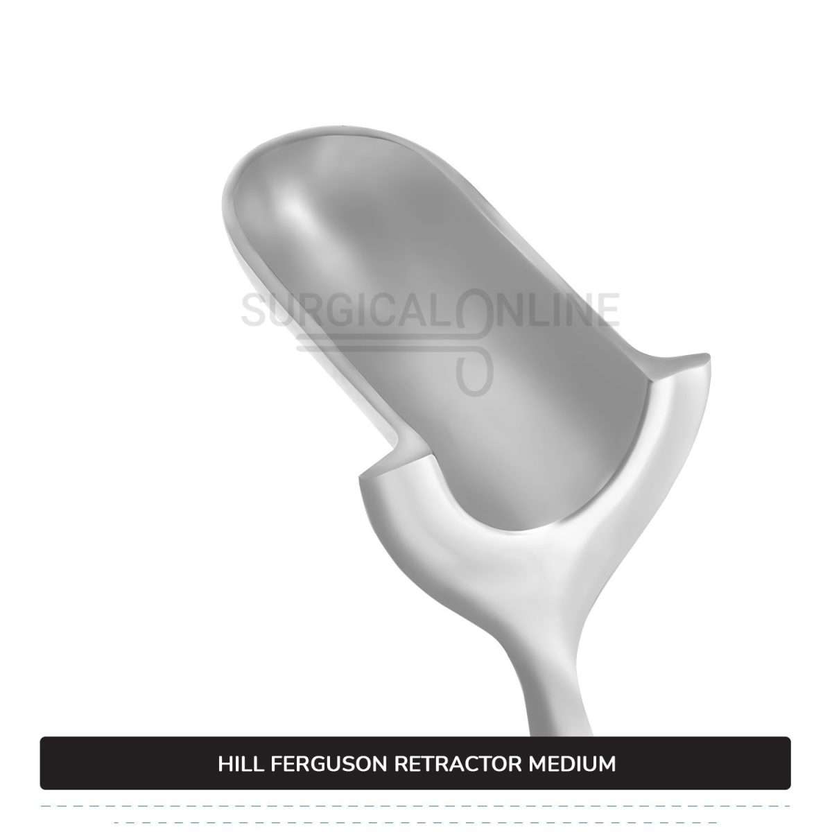 Hill Ferguson Rectal Retractor Medium 8 3/5" (21.8cm) Long, 1" (2.6 cm) X 2 3/4" (7.0 cm) Blades Surgical Veterinary