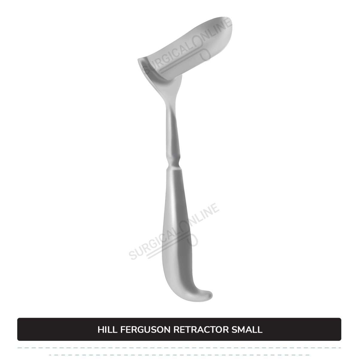 Hill Ferguson Rectal Retractor Small 8 1/2" (21.6cm) Long, 7/8" (2.2 cm) X 2 1/2" (6.4 cm) Blades Surgical Veterinary