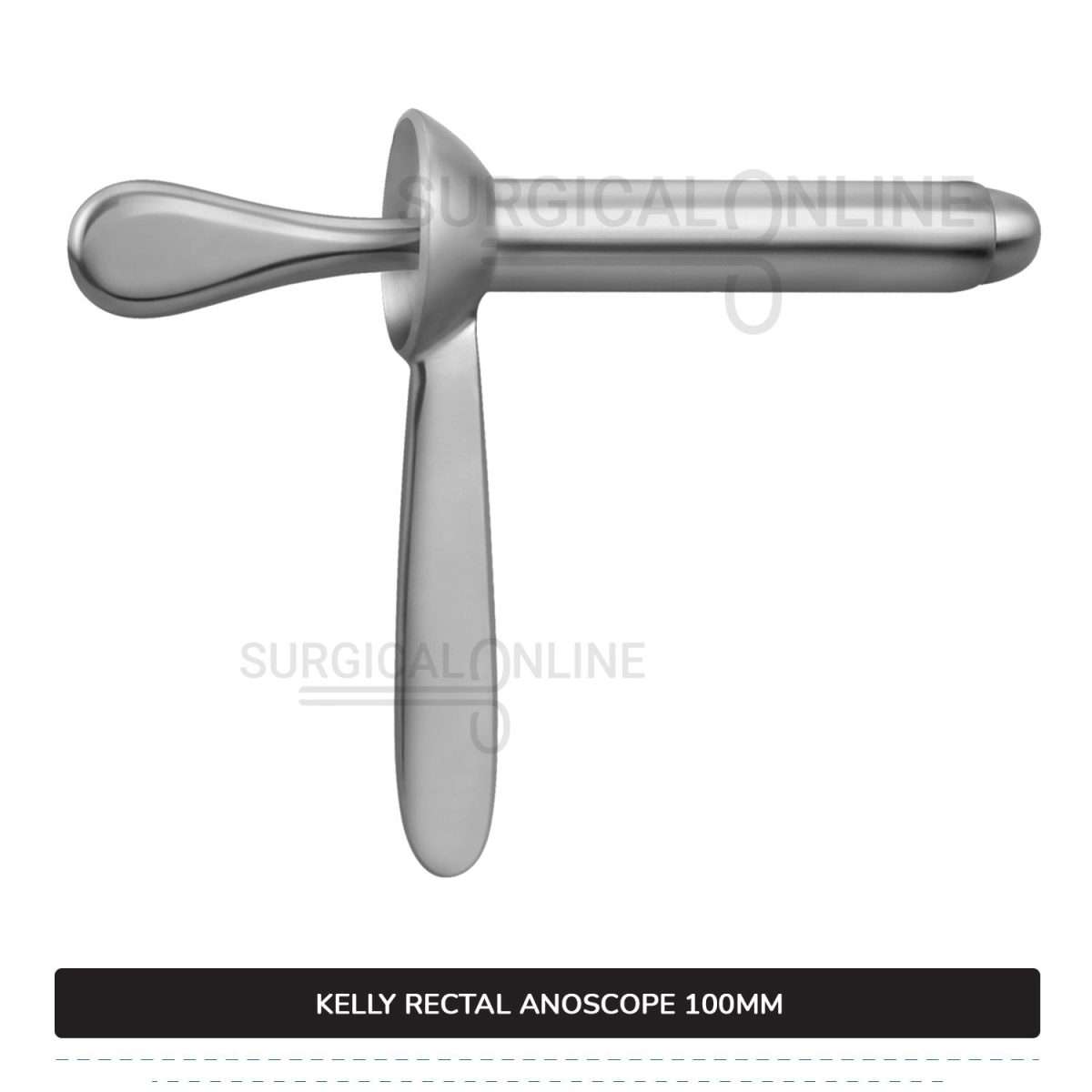 Kelly Anal Anoscope, 4" (10 cm) Long X 7/8" (2.2 cm), Outer Diameter With Obturator Rectal Speculum
