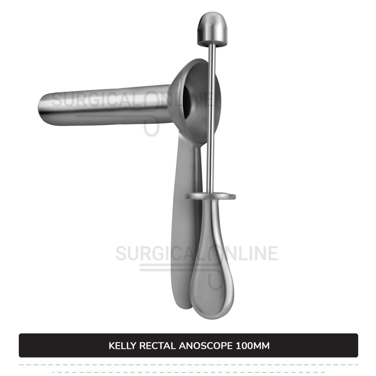 Kelly Anal Anoscope, 4" (10 cm) Long X 7/8" (2.2 cm), Outer Diameter With Obturator Rectal Speculum
