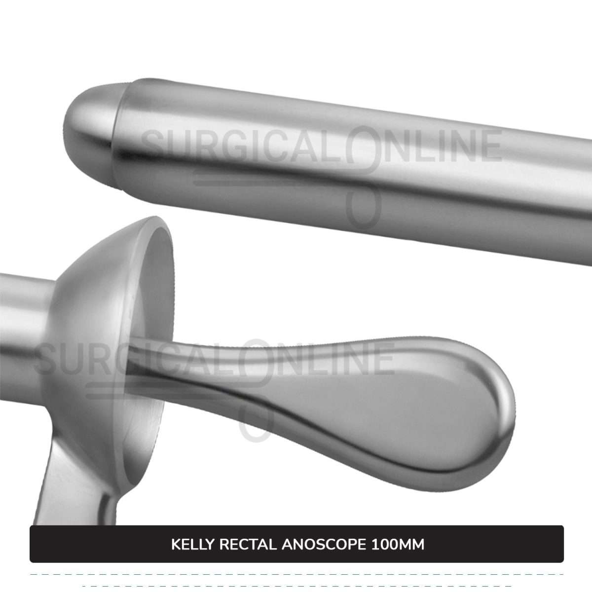 Kelly Anal Anoscope, 4" (10 cm) Long X 7/8" (2.2 cm), Outer Diameter With Obturator Rectal Speculum