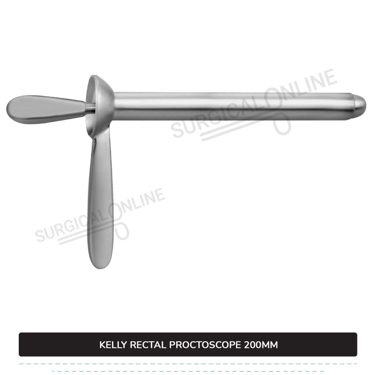 Kelly Anal Proctoscope, 8" (20 cm) Long X 7/8" (2.2 cm), Outer Diameter With Obturator Rectal Speculum