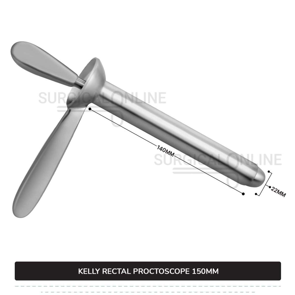 Kelly Rectal Proctoscope, 5.5" (14.0 cm) Long X 7/8" (2.2 cm), Outer Diameter With Obturator Anal Speculum