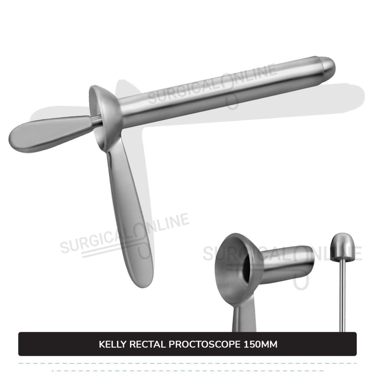 Kelly Rectal Proctoscope, 5.5" (14.0 cm) Long X 7/8" (2.2 cm), Outer Diameter With Obturator Anal Speculum