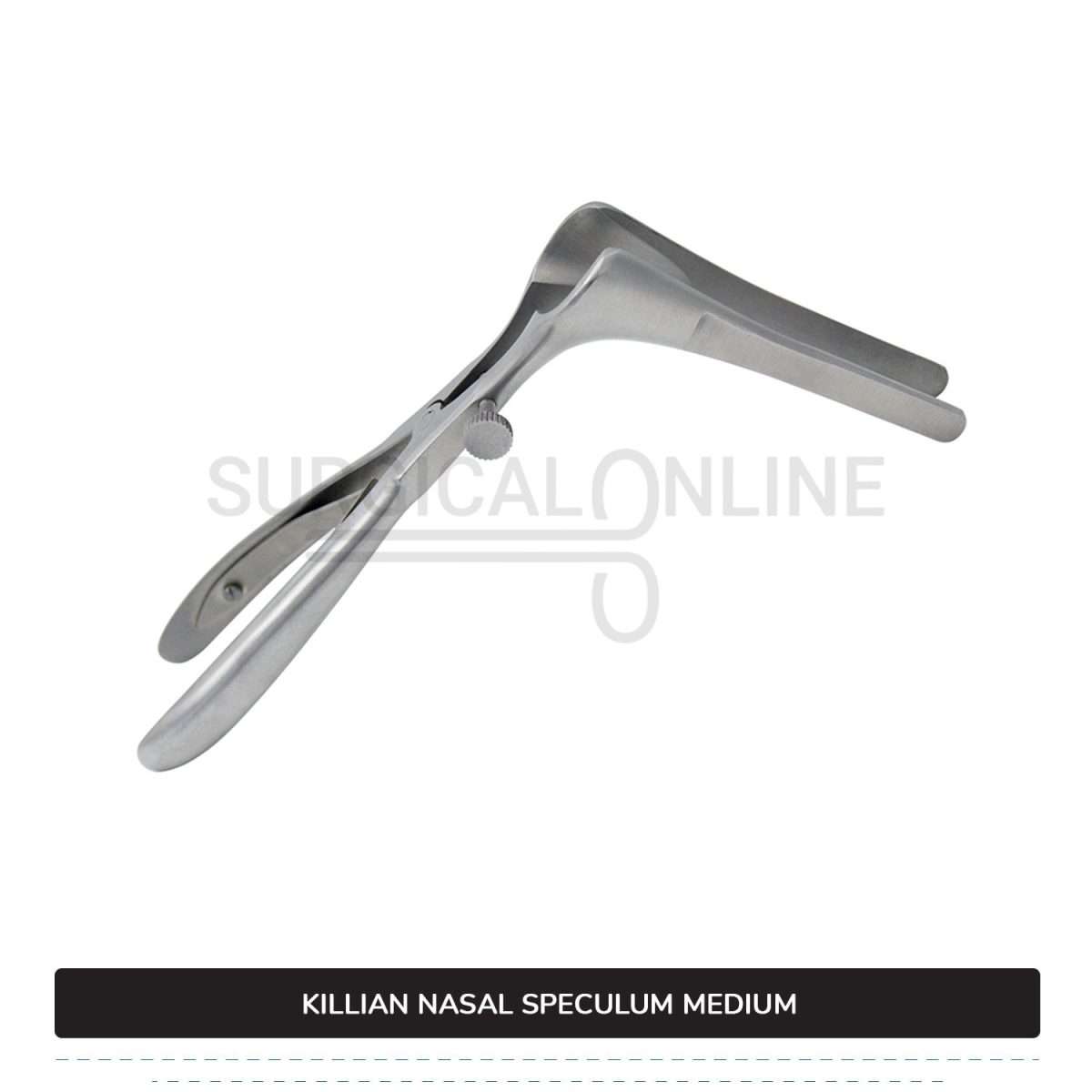 Killian Nasal Speculum Medium 6" (15.2 cm), With Set Screw, 2.50" (6.4 cm) Long Blades