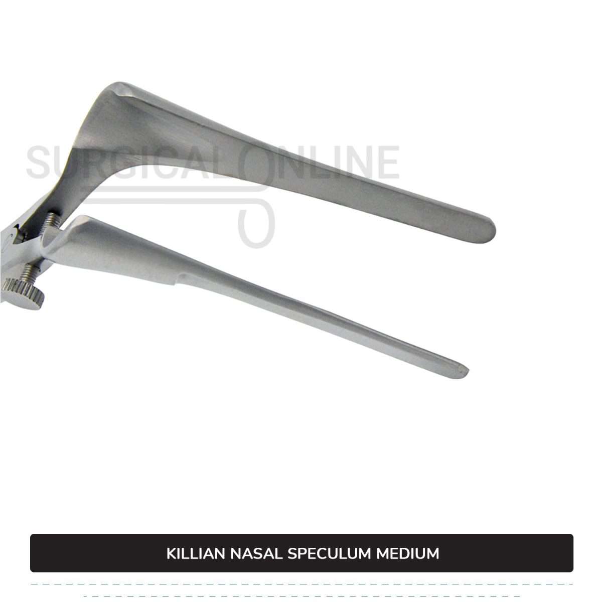 Killian Nasal Speculum Medium 6" (15.2 cm), With Set Screw, 2.50" (6.4 cm) Long Blades