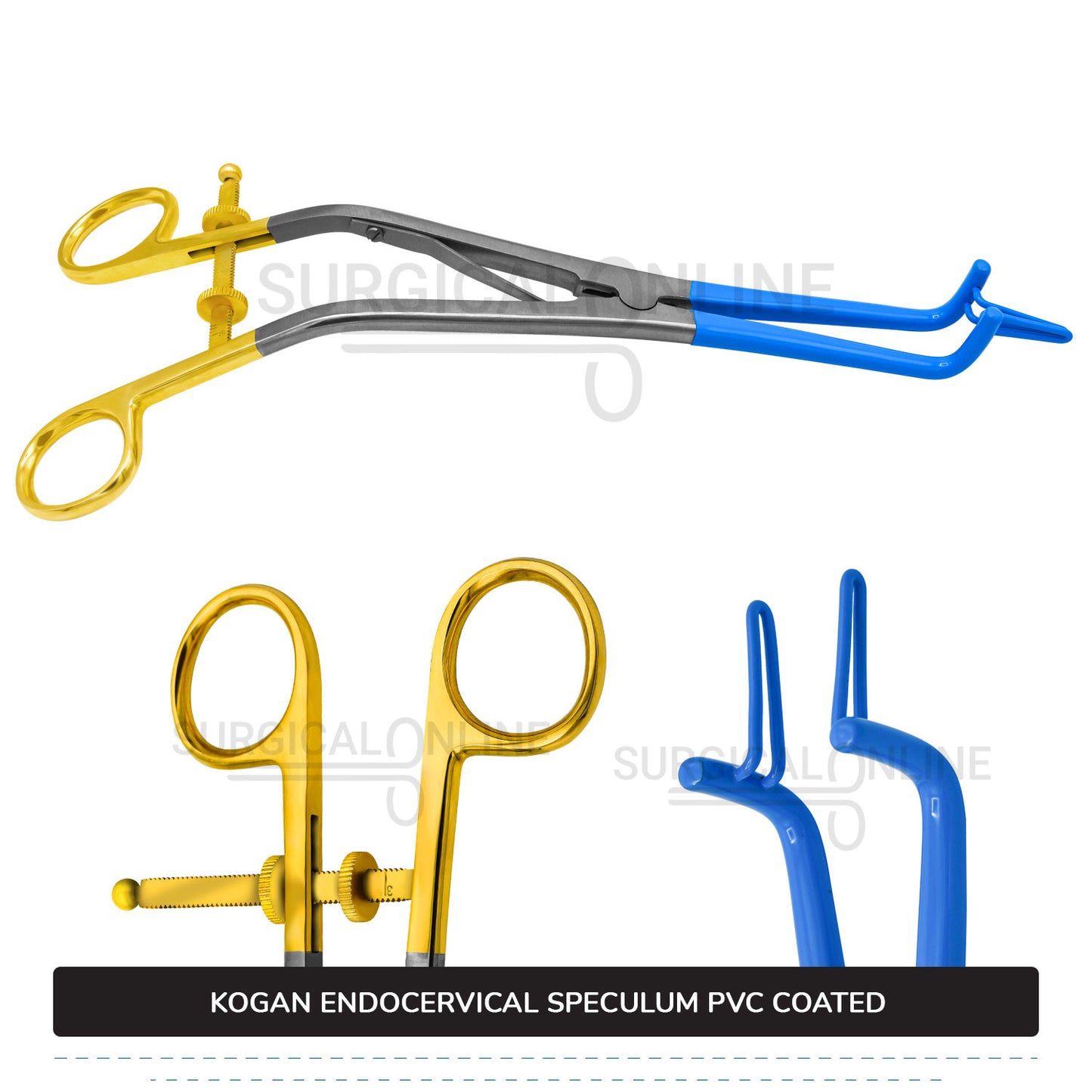 Kogan Endocervical Speculum 9.5" ( Blue Coated )