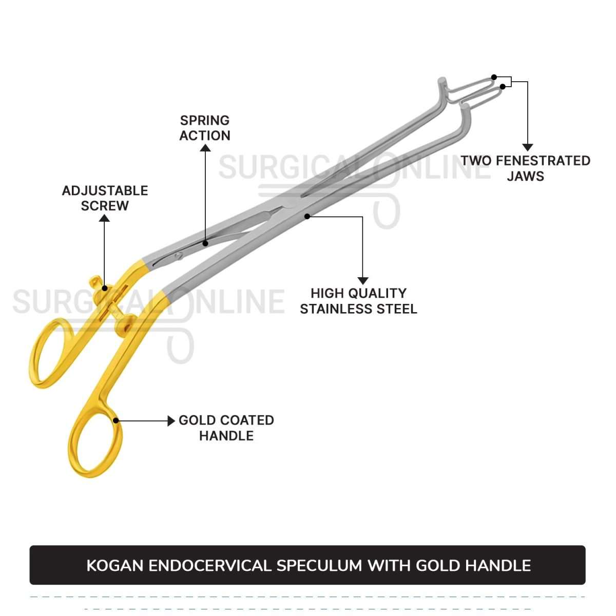 Kogan Endocervical Speculum 9.5"