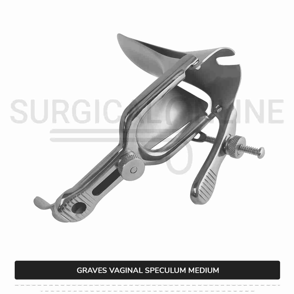 Graves Vaginal Speculum Medium, 1 3/8" (3.5 cm) X 4" (10 cm)