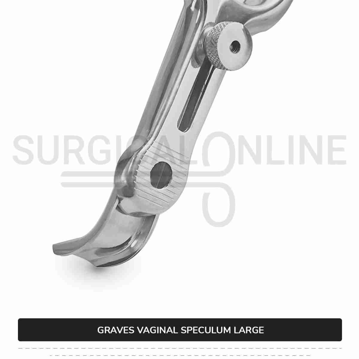 Graves Vaginal Speculum Large, 1 3/8" (3.5 cm) X 4 1/2" (11.5 cm)