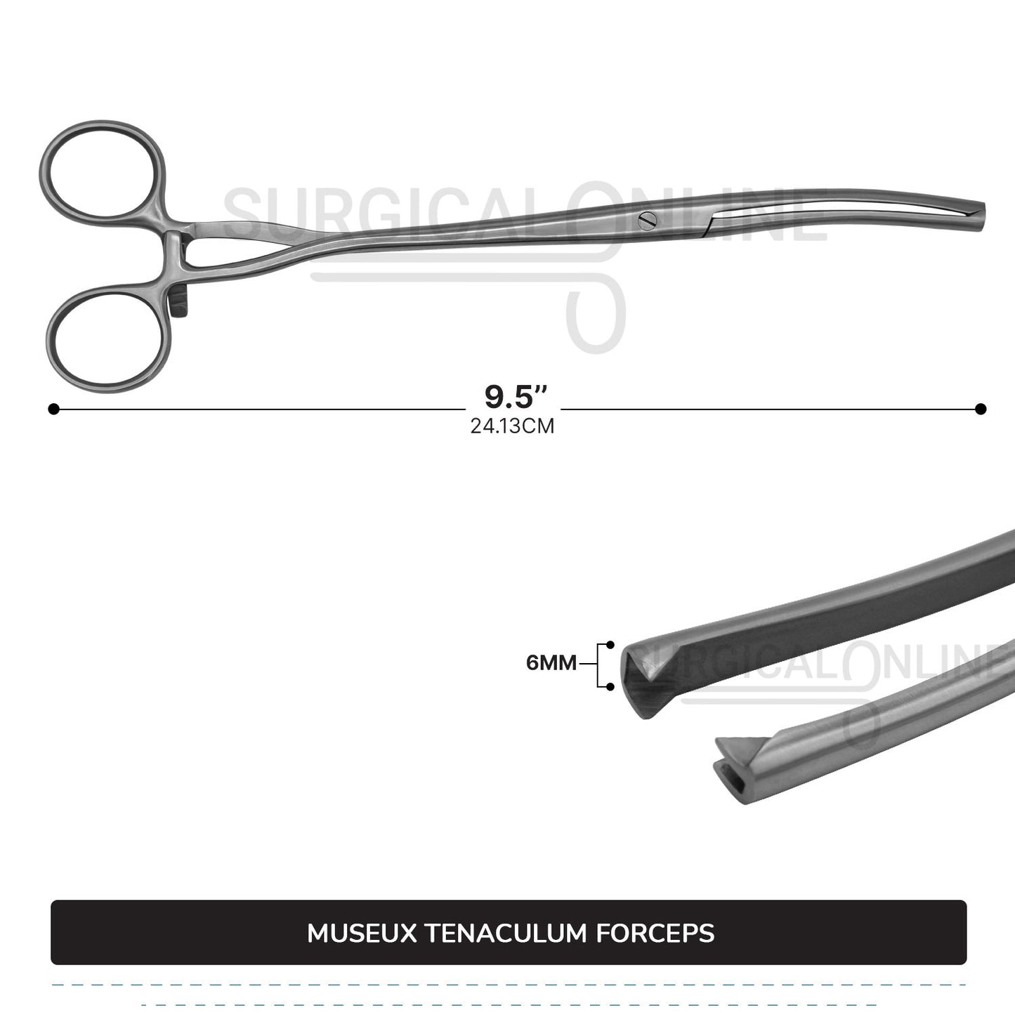 Museux Tenaculum Forceps 9.5''