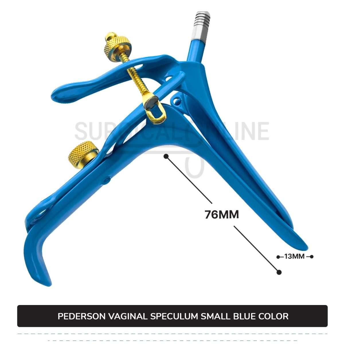 Lletz Coated Pederson Vaginal Speculum Small, 1/2" (1.3 cm) X 3" (7.6 cm)