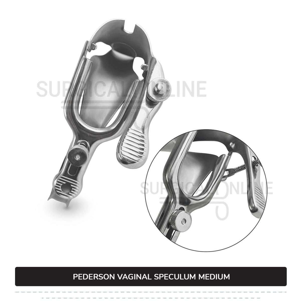 Pederson Vaginal Speculum Medium, 7/8" (2.2 cm) X 4" (10.2 cm)