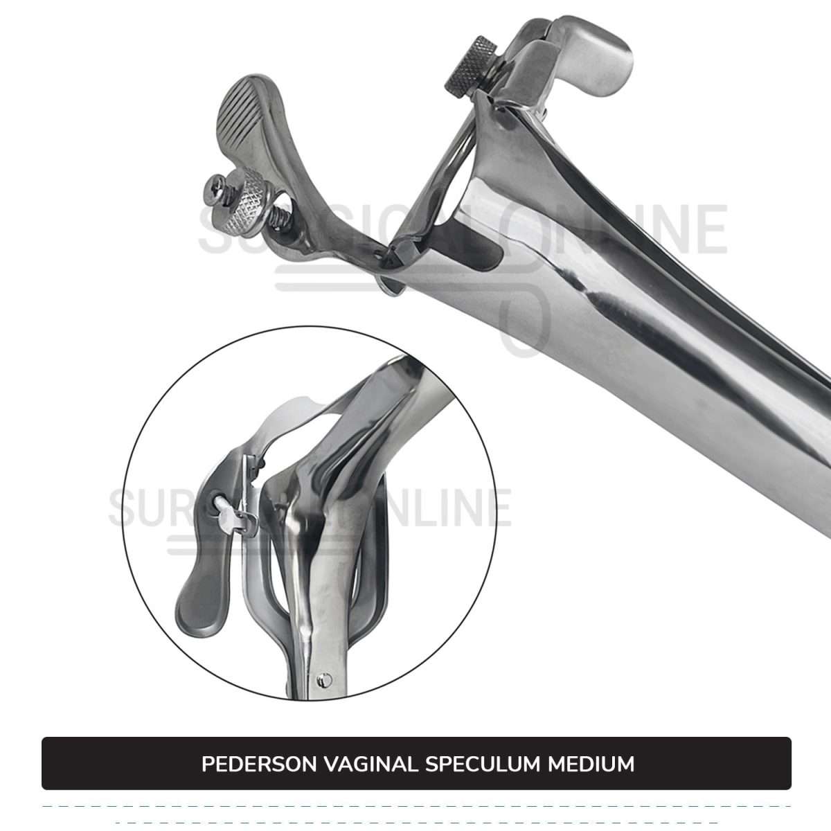 Pederson Vaginal Speculum Medium, 7/8" (2.2 cm) X 4" (10.2 cm)
