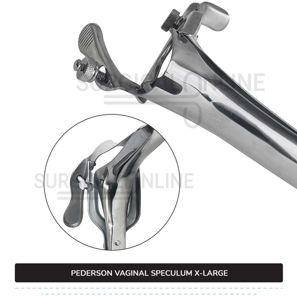 Set of 4 Pcs Pederson Vaginal Speculum Small, Medium, Large, & X-Large OB/Gyne Surgical
