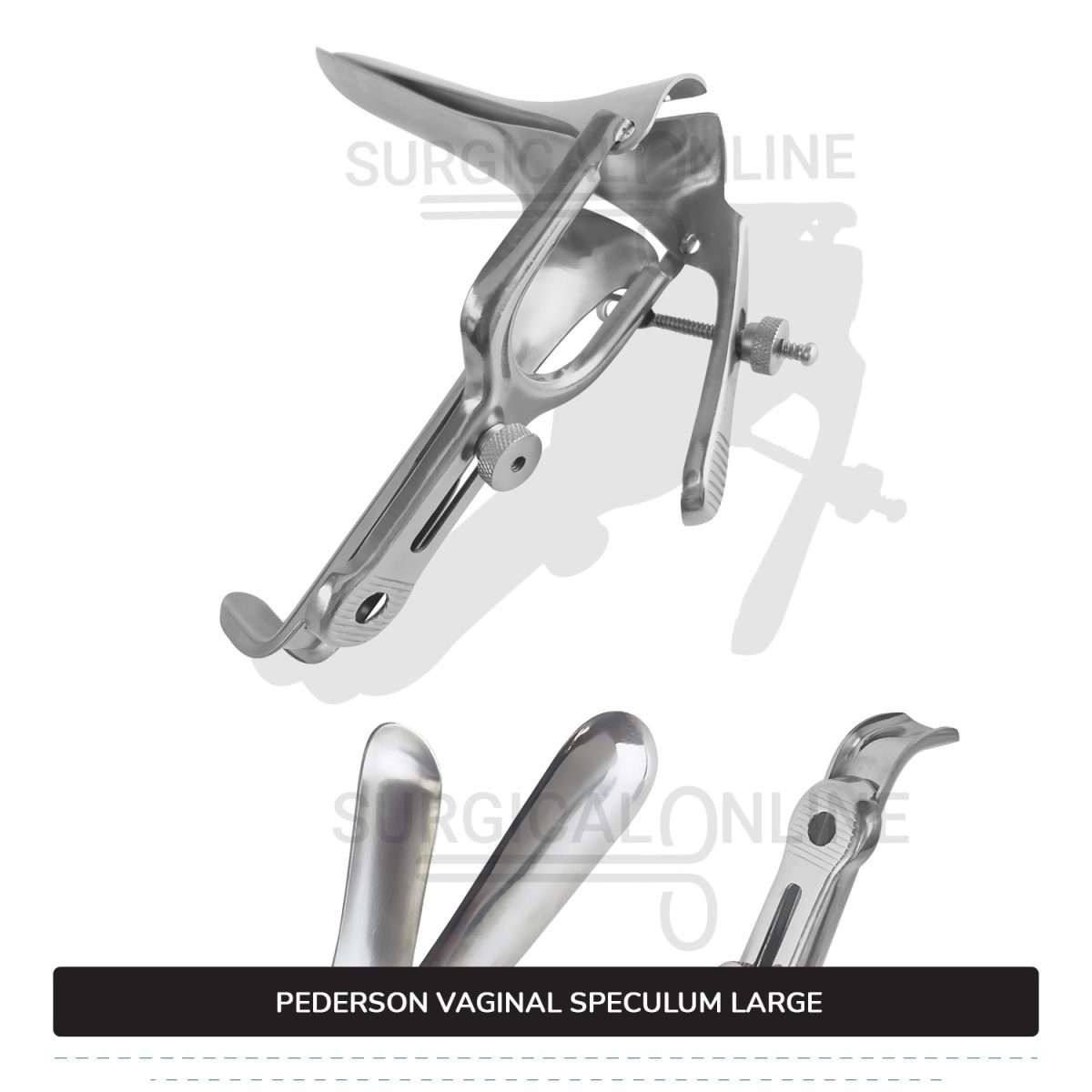 Pederson Vaginal Speculum Large, 1" (2.5 cm) X 4 3/4" X (12.1cm)