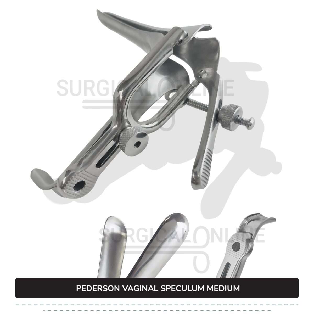 Pederson Vaginal Speculum Medium, 7/8" (2.2 cm) X 4" (10.2 cm)
