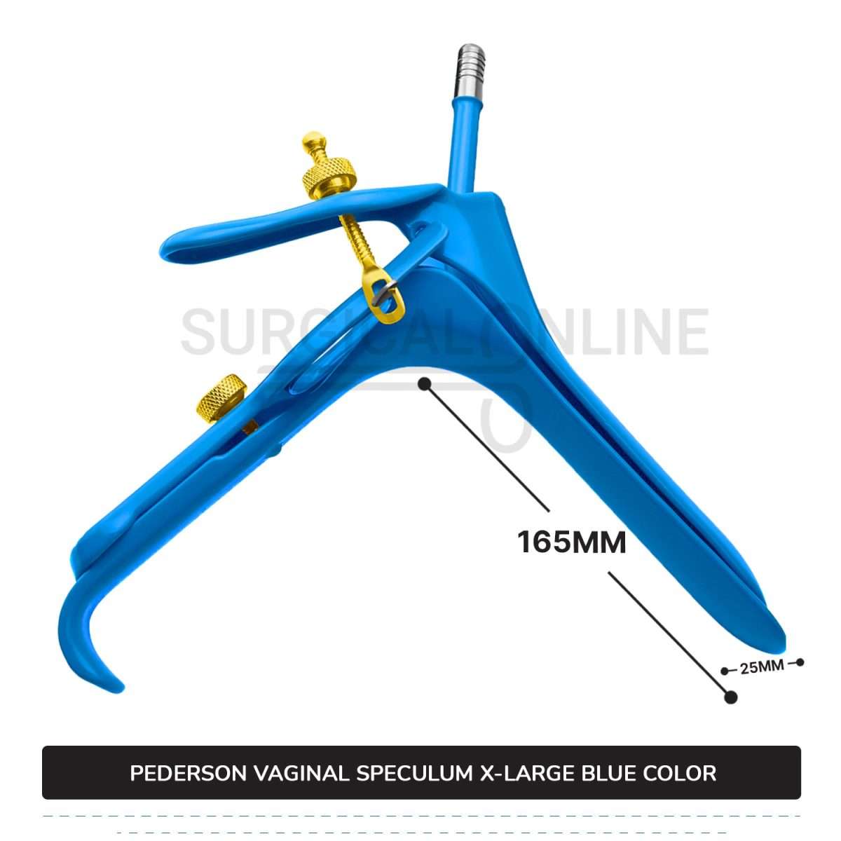 Lletz Coated Pederson Vaginal Speculum X-Large, 1" (2.5 cm) X 6 1/4" X (16.5cm)