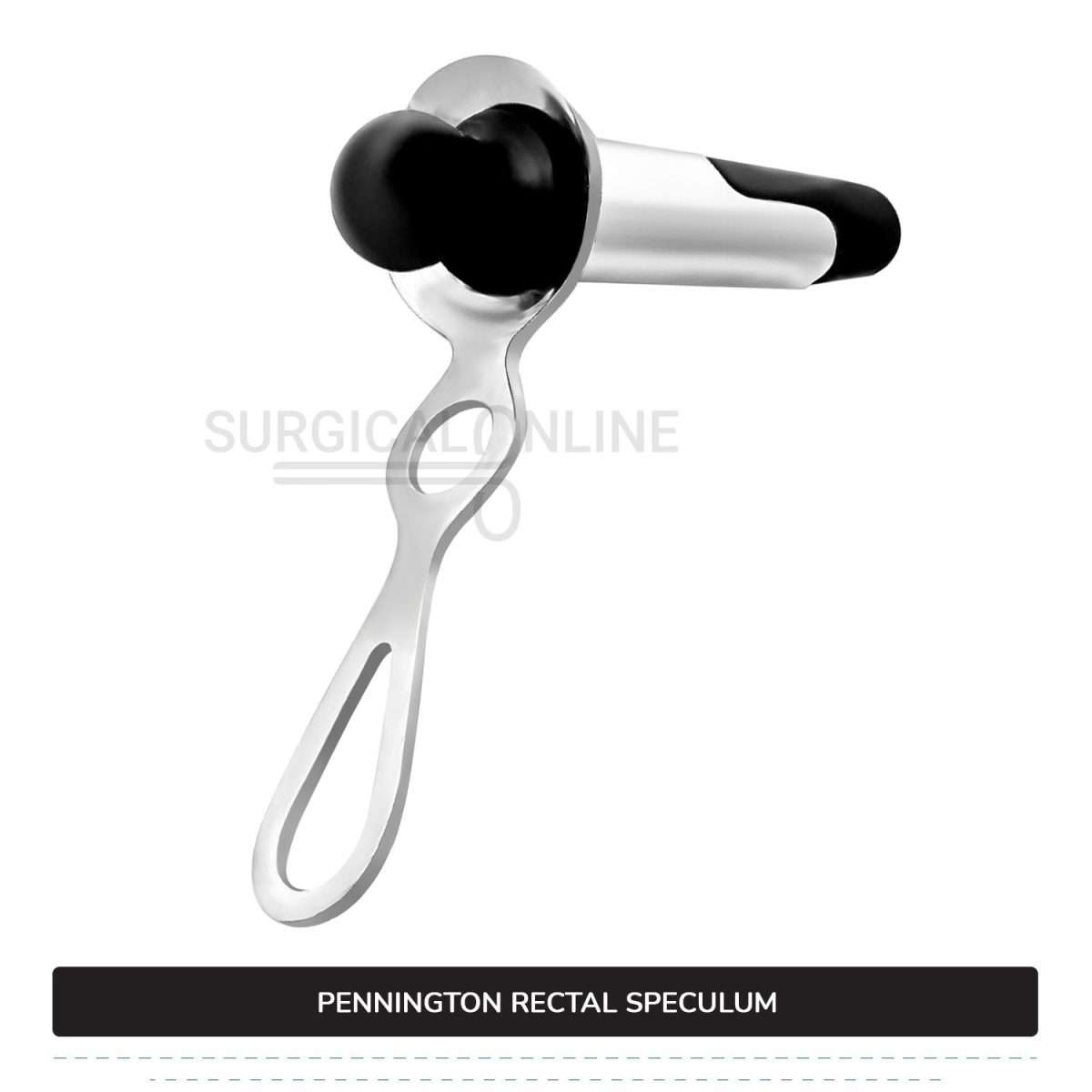 Pennington Rectal Speculum 3 3/8" (8.6 cm) Long x 1" (2.5 cm) O.D. With Boilable Obturator