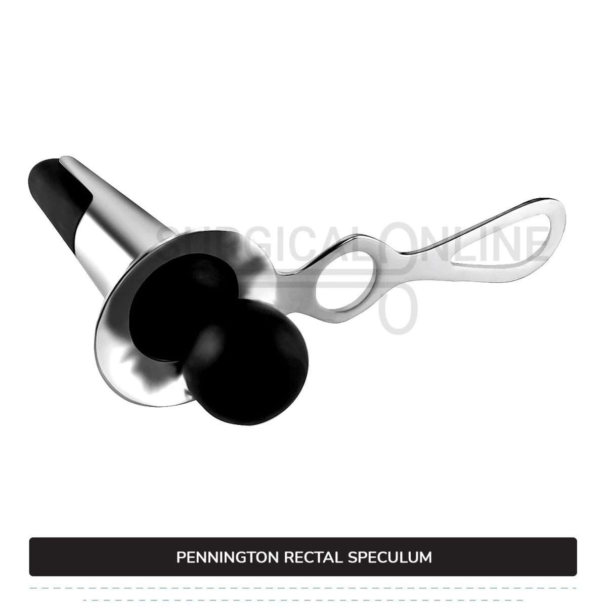 Pennington Rectal Speculum 3 3/8" (8.6 cm) Long x 1" (2.5 cm) O.D. With Boilable Obturator