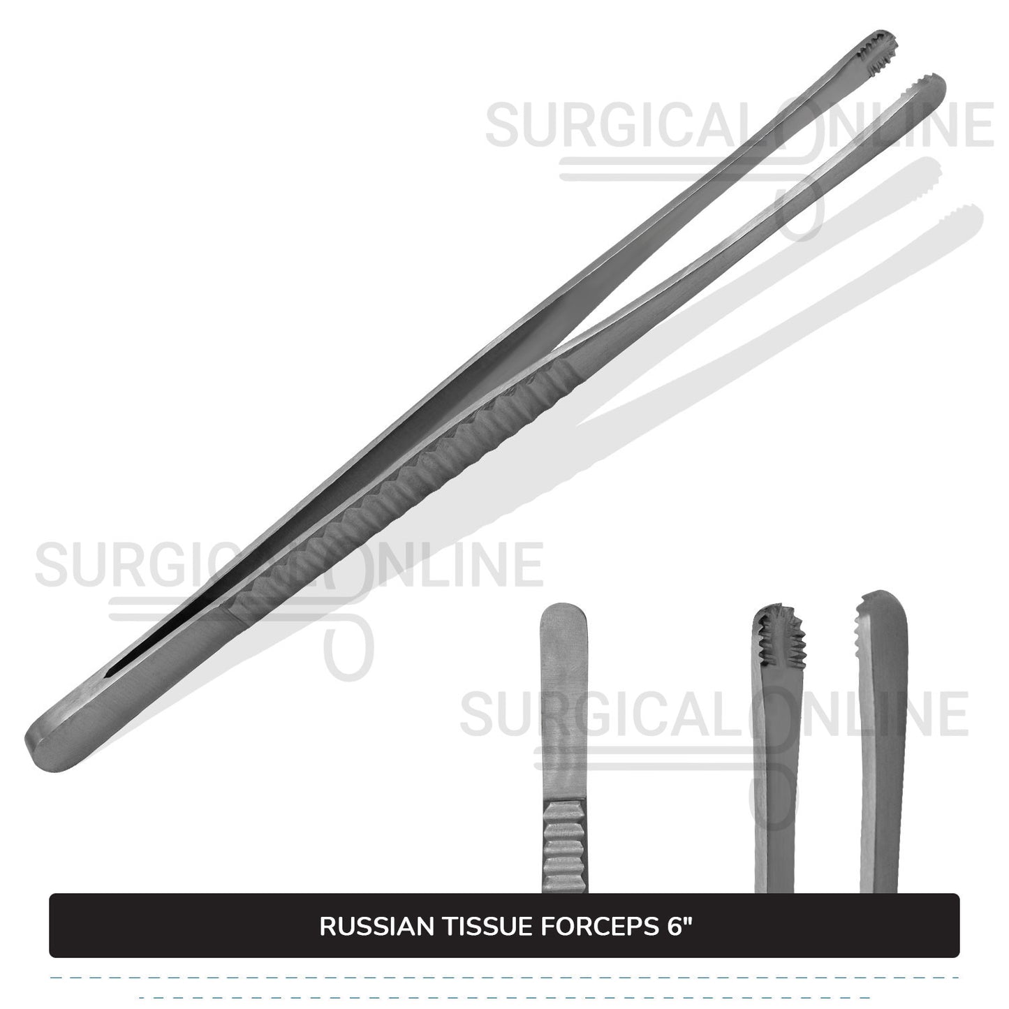 Russian Tissue Forceps 6"