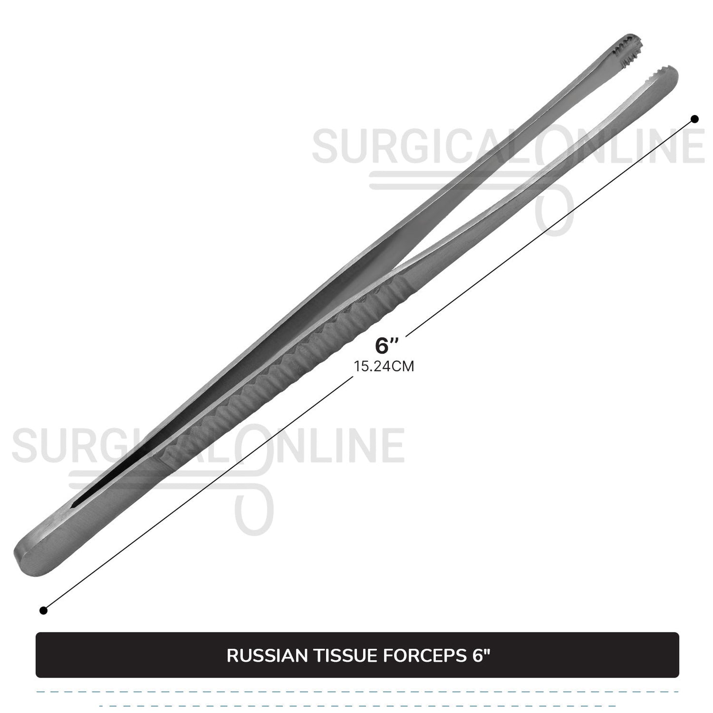Russian Tissue Forceps 6"