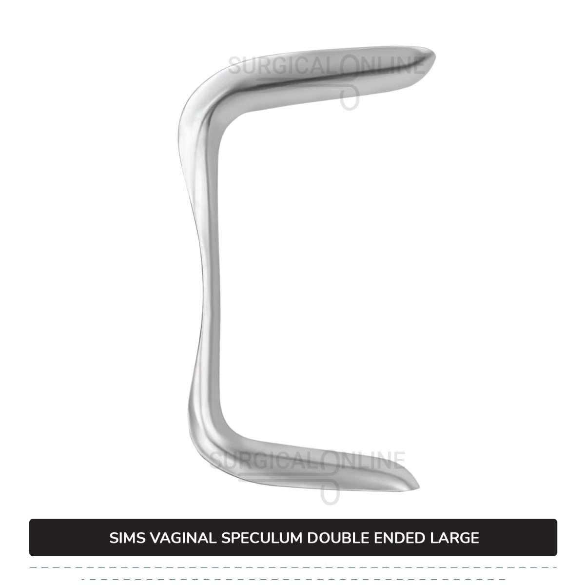 Sims Vaginal Speculum Large 1 3/8″ (3.5 cm) x 3 1/2″ (8.9 cm) And 1 1/2″ (3.8 cm) x 4″ (10.2 cm) Double-Ended