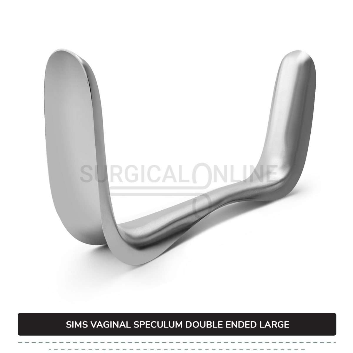 Sims Vaginal Speculum Large 1 3/8″ (3.5 cm) x 3 1/2″ (8.9 cm) And 1 1/2″ (3.8 cm) x 4″ (10.2 cm) Double-Ended