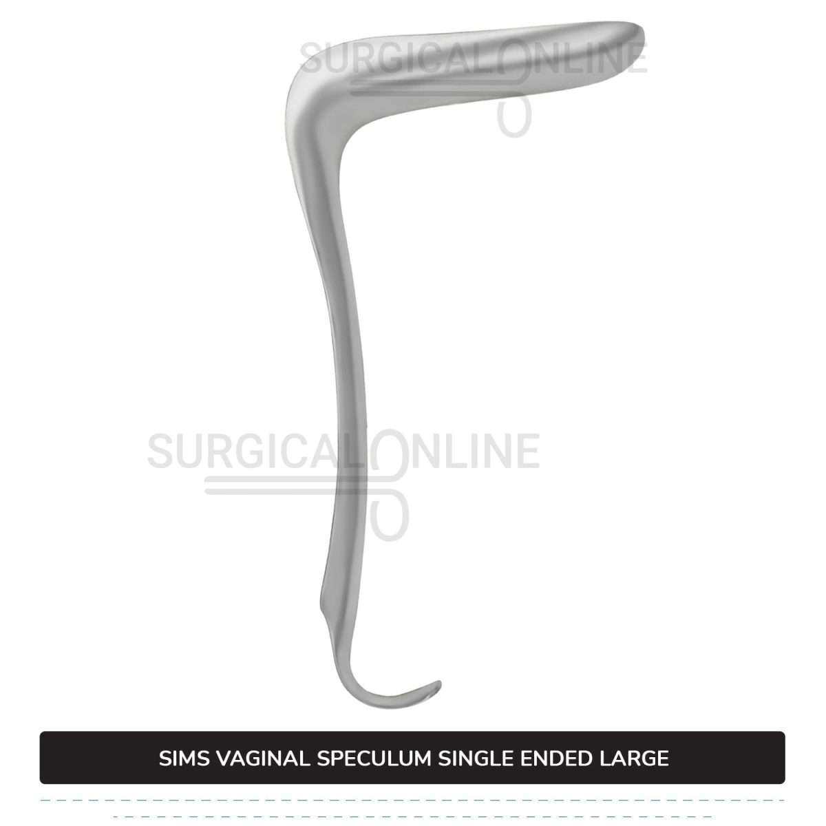 Sims Vaginal Speculum Large 1 1/2″ (3.8 cm) x 3 1/2″ (8.9 cm) Single-Ended OB/GYN Instruments