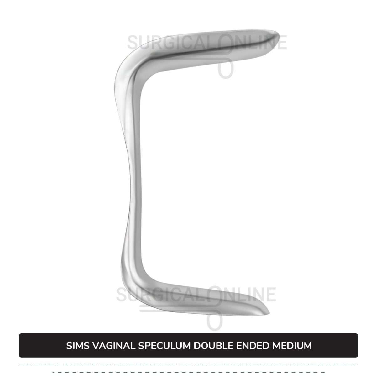 Sims Vaginal Speculum Medium 1 1/8″ (2.8 cm) x 3″ (7.6 cm) And 1 1/4″ (3.2 cm) x 3 1/2″ (8.9 cm) Double-Ended