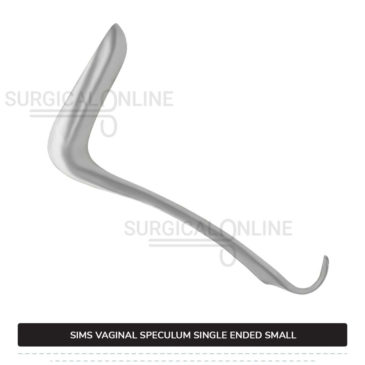 Sims Vaginal Speculum Small 1 1/16" (2.7 cm) x 2 1/2" (6.4 cm) Single-Ended OB/GYN Instruments