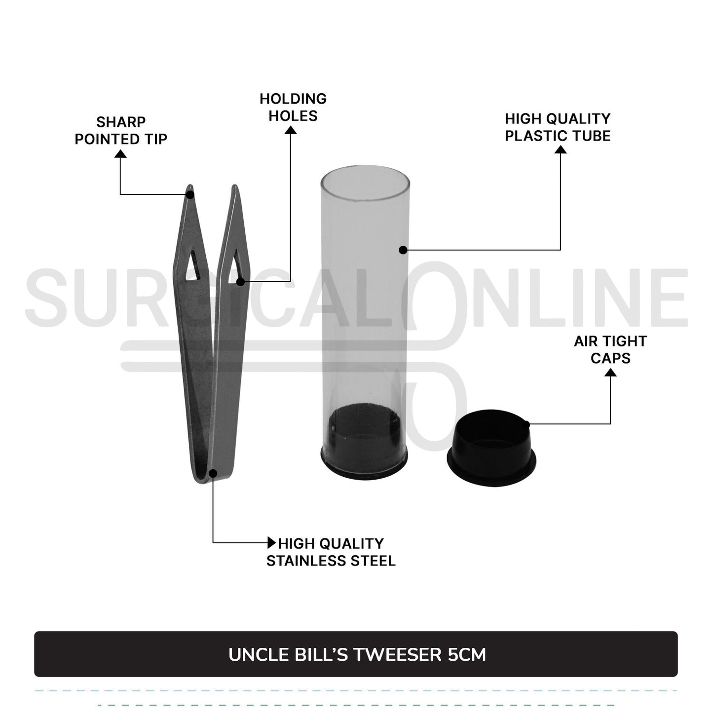 Uncle Bill's Tweezer 5cm