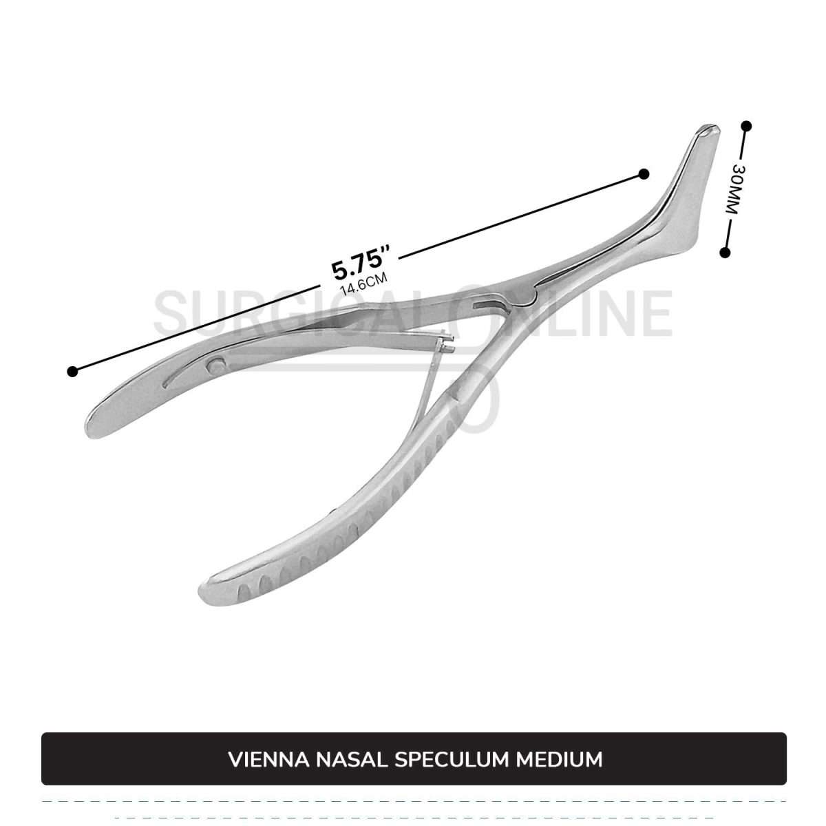 Vienna Nasal Speculum Medium (Child), 5.75" (14.6 cm) Diagnostic ENT Surgical
