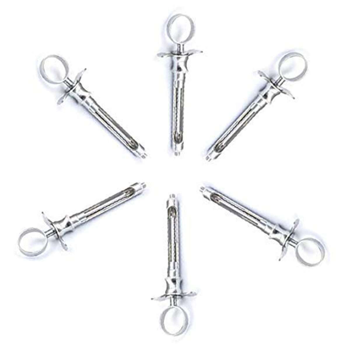 Dental Aspirating Syringe, C-W Type, 2.2 cc, Metric Dentist Surgical Instruments 20 Pcs