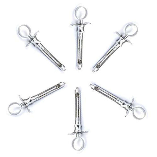 Dental Aspirating Syringe, C-W Type, 2.2 cc, Metric Dentist Surgical Instruments 20 Pcs